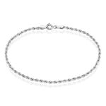 Bracelet Jerry Maille Corde Or Blanc - Bracelets mailles Femme | Marc Orian