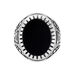 Bague Thimeo Argent Blanc Onyx - Bagues de promesse Homme | Marc Orian