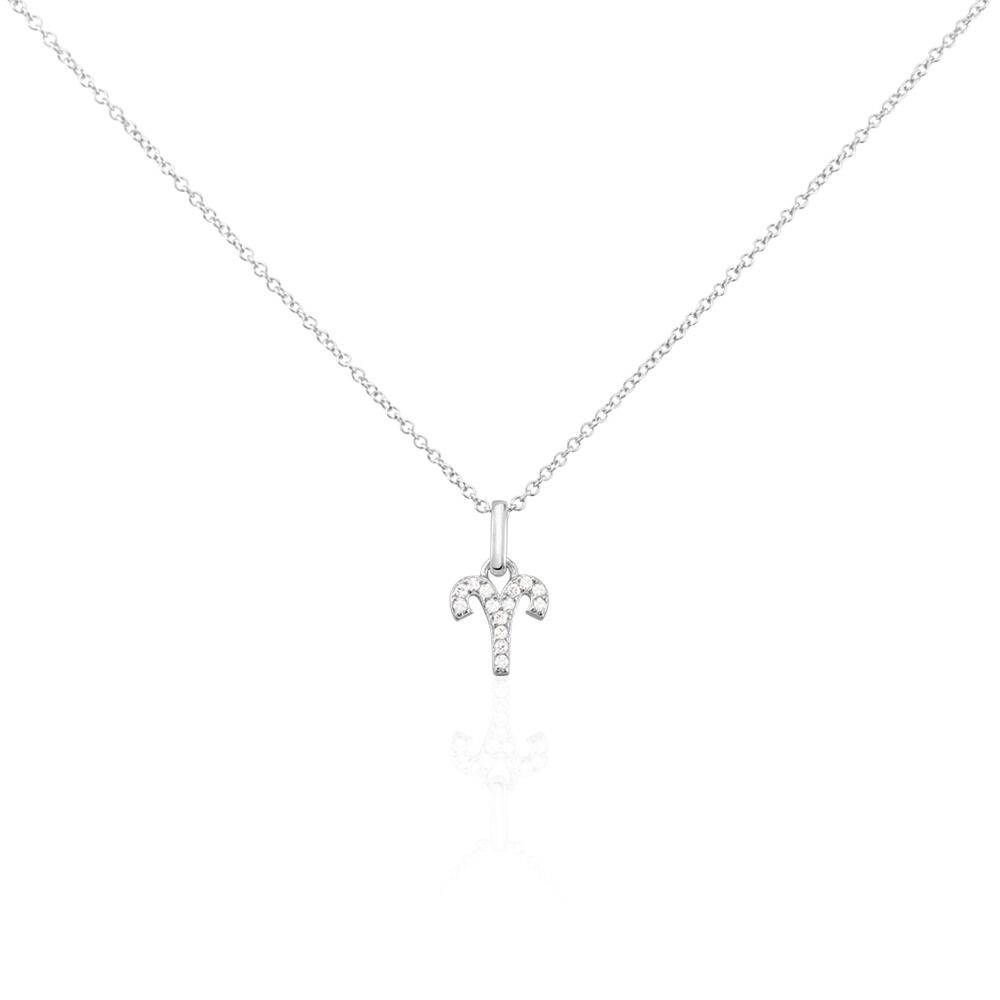 Collier Astra Argent Blanc Oxyde De Zirconium - Colliers avec pierres Femme | Marc Orian