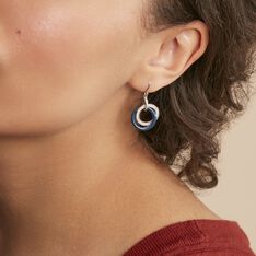 Boucles D'oreilles Pendantes Grizzel Argent Blanc Céramique Oxyde - Boucles d'oreilles Pendantes Femme | Marc Orian