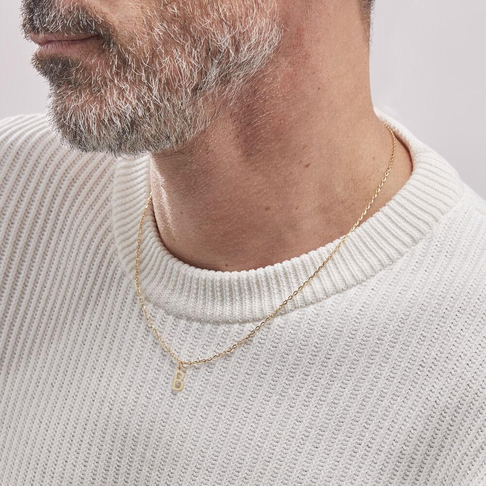 Pendentif Ionia Lettre Or Jaune - Pendentifs Famille | Marc Orian