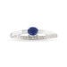 Bague Marie-roselyne Or Blanc Saphir Et Diamant - Solitaires Femme | Marc Orian