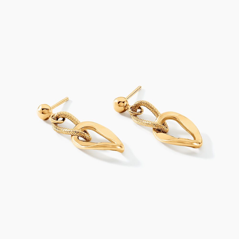 Boucles D'oreilles Pendantes Meallan Or Jaune - Pendantes Femme | Marc Orian