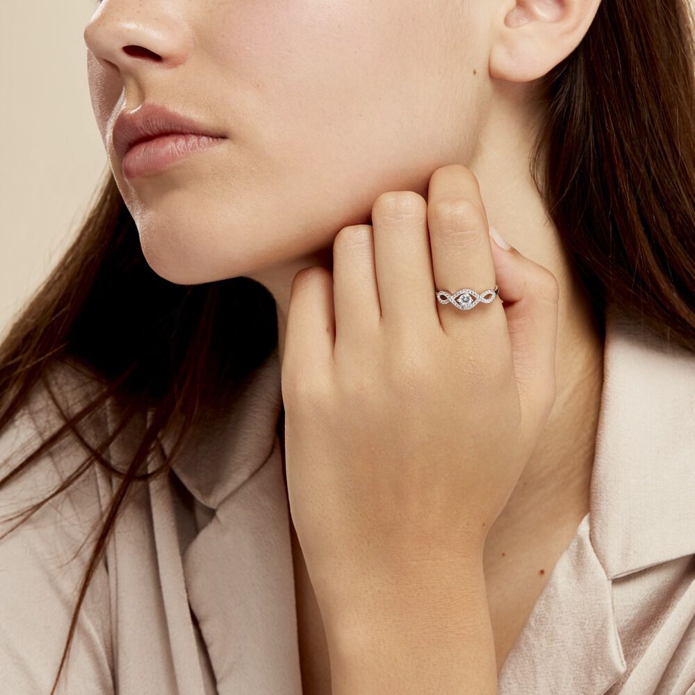 Bague Argent Katerina Oxydes De Zirconium - Solitaires Femme | Marc Orian