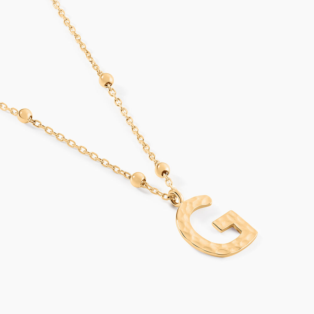 Collier Plaqu&eacute; Or Jaune Lettra - Colliers ete Femme | Marc Orian