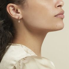 Créole Unitaire Plaqué Or Jaune Mirza Oxydes De Zirconium - Boucles d'oreilles Créoles Femme | Marc Orian
