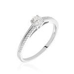 Bague Solitaire Alexandra Or Blanc Diamant - Solitaires Femme | Marc Orian