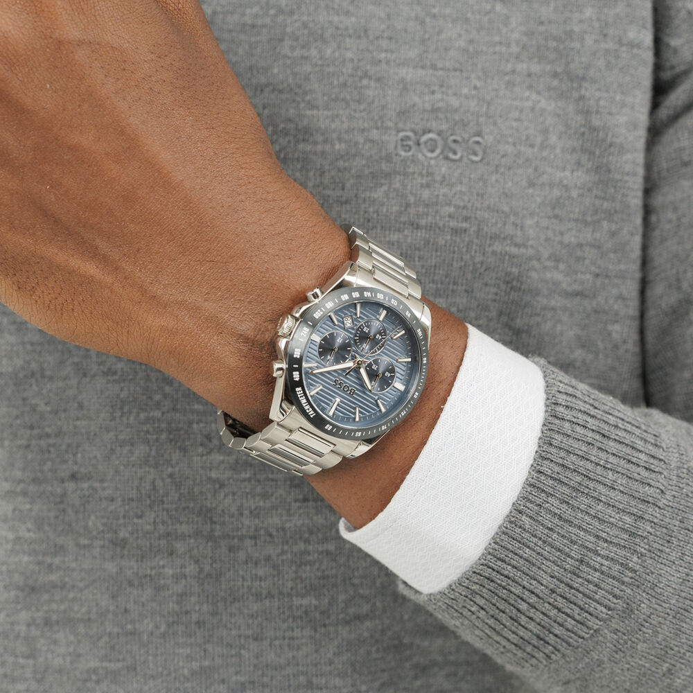 Montre Boss Strike Chrono Bleu - Montres étanches Homme | Marc Orian