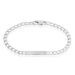 Bracelet Identité Argent Blanc Casper - Gourmettes Homme | Marc Orian