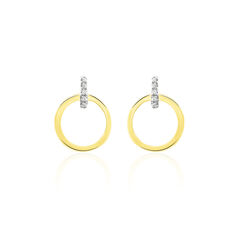 Boucles D'oreilles Pendantes Or Jaune Melissande Diamants - Boucles d'oreilles Pendantes Femme | Marc Orian