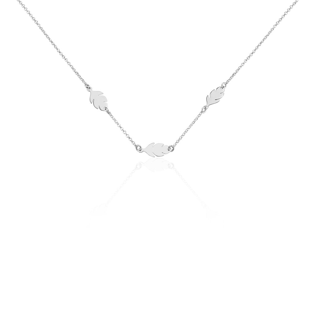 Collier Argent Blanc Bakia - Colliers fantaisie Femme | Marc Orian