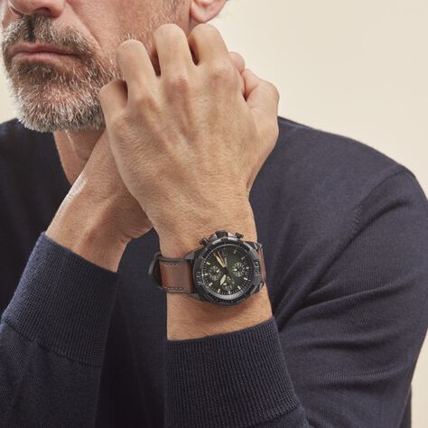 Montre Fossil 44mm Bronson Vert - Montres classiques Homme | Marc Orian