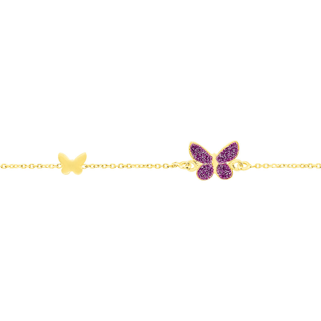 Bracelet Silia Papillon Or Jaune - Bracelets chaînes Enfant | Marc Orian