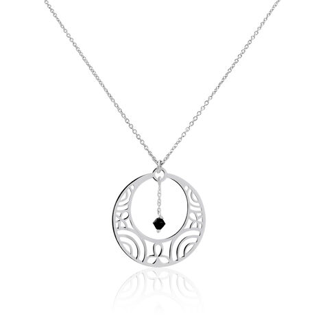 Collier Kayra Argent Blanc Pierre De Synthese - Colliers avec pierres Femme | Marc Orian