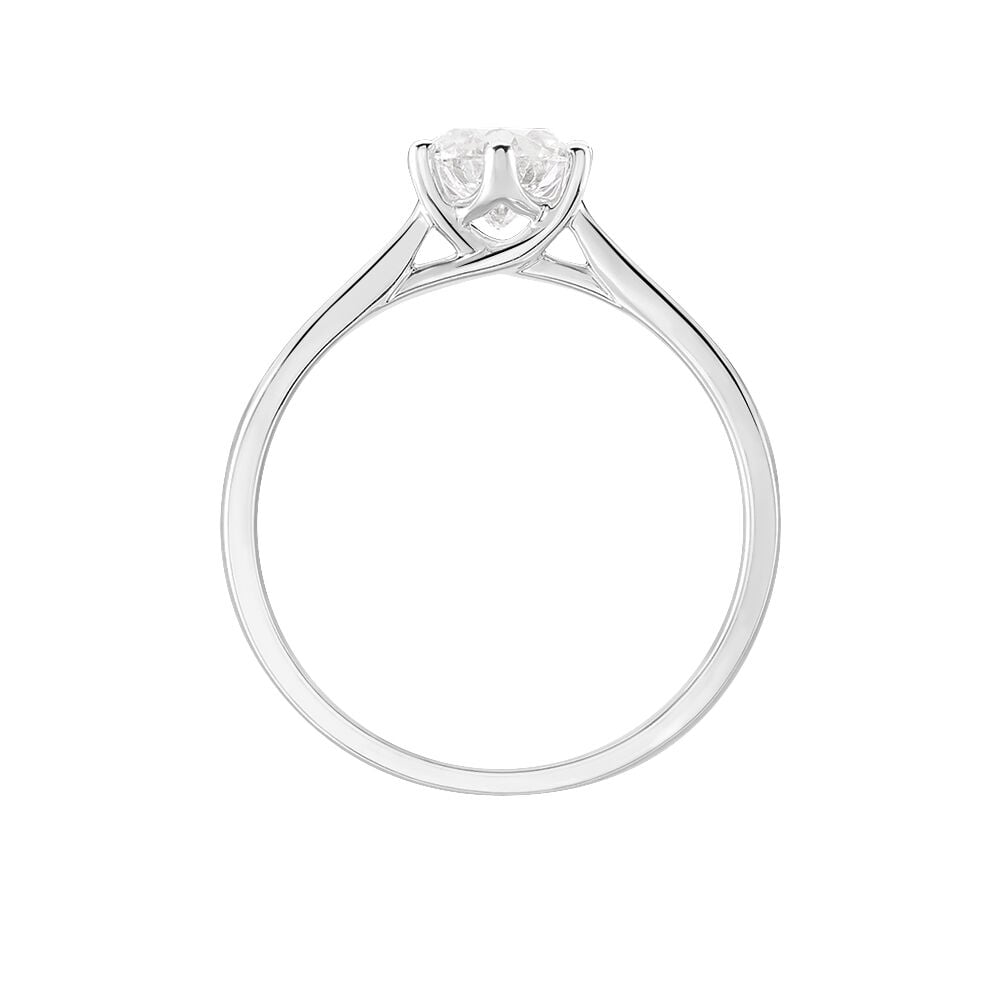 Bague Solitaire Athena Or Blanc Diamant - Solitaires Femme | Marc Orian