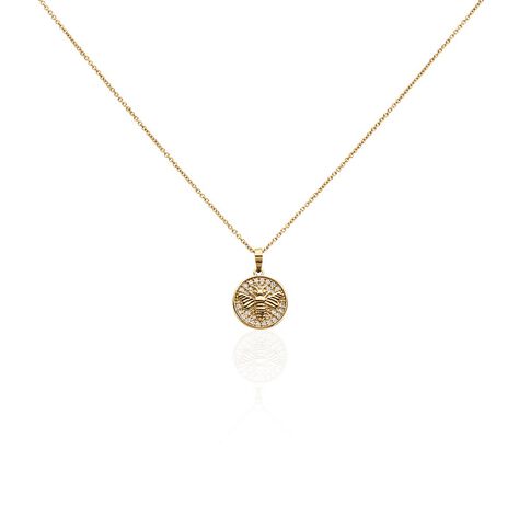 Collier Abelha Plaqué Or Jaune Oxyde De Zirconium - Colliers avec pierres Femme | Marc Orian
