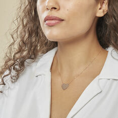 Collier Coeur Gravable Or Rose - Colliers Femme | Marc Orian