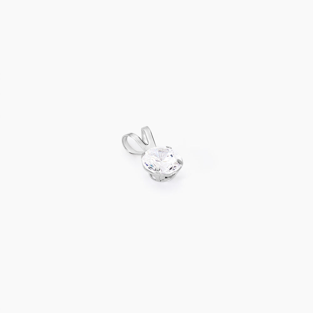 Pendentif Mabila Or Blanc Oxyde De Zirconium - Pendentifs Femme | Marc Orian