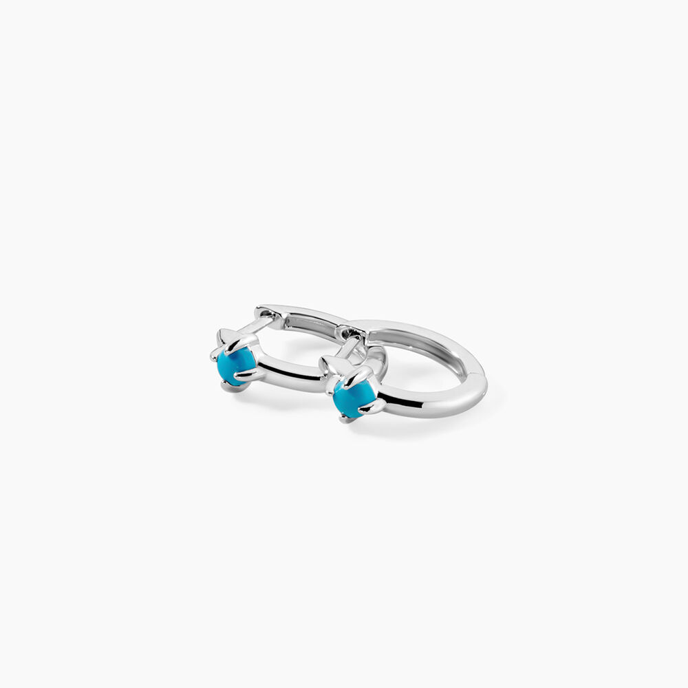 Cr&eacute;oles Ocean Argent Blanc Turquoise - Cr&eacute;oles Femme | Marc Orian