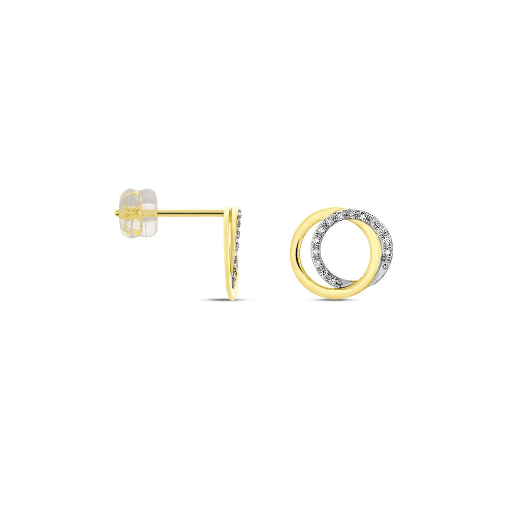 Boucles D'oreilles Or Jaune Tresha Diamants -  Femme | Marc Orian
