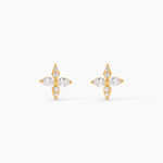 Boucles D'Oreilles Puces Dirk Or Jaune Oxyde De Zirconium - Puces Femme | Marc Orian