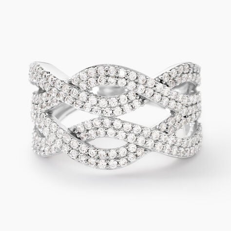 Bague Ireneo Argent Blanc Oxyde De Zirconium - Bagues avec pierre Femme | Marc Orian
