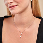 Collier Dua Argent Blanc Perle De Culture Oxyde De Zirconium - Colliers avec pierres Femme | Marc Orian