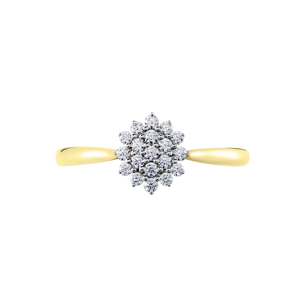 Bague Or Jaune Kailyn Oxyde De Zirconium - Bagues fiançailles Femme | Marc Orian