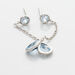 Boucles D'oreilles Pendantes Brenda Or Blanc Topaze - Pendantes Femme | Marc Orian
