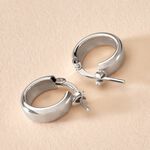 Cr&eacute;oles Lisa Argent Blanc - Cr&eacute;oles Femme | Marc Orian