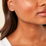 Boucles D'Oreilles Puces Sosimo Or Jaune Oxyde De Zirconium - Puces Femme | Marc Orian