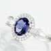 Bague Dally Or Blanc Oxyde De Zirconium Iolite - Solitaires Femme | Marc Orian