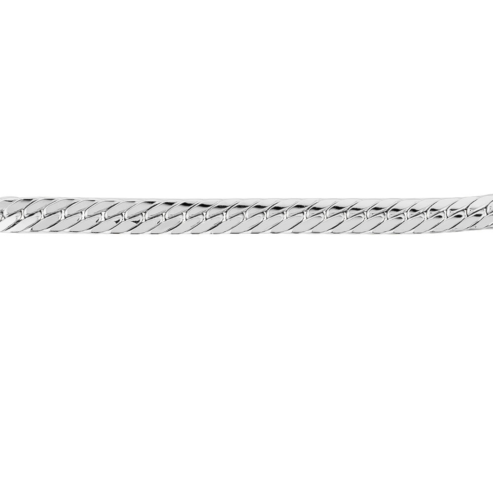 Bracelet Izel Maille Anglaise Or Blanc - Bracelets mailles Femme | Marc Orian