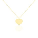 Collier Coeur Gravable Or Jaune - Bijoux personnalis&eacute;s Femme | Marc Orian