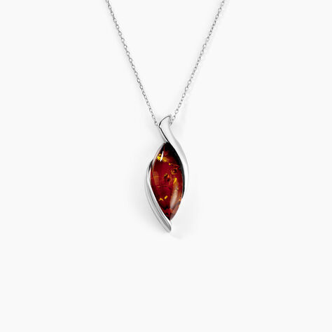 Collier Vyara Argent Blanc Ambre - Colliers avec pierres Femme | Marc Orian