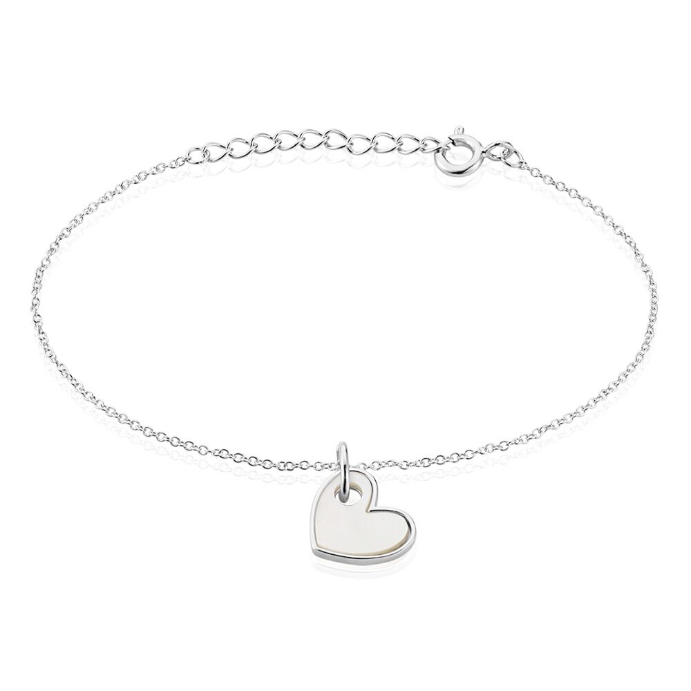 Bracelet Charla Argent Blanc Nacre - Bracelets chaînes Femme | Marc Orian