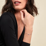 Bracelet Liz&eacute;a Argent Blanc - Bracelets fantaisie Femme | Marc Orian