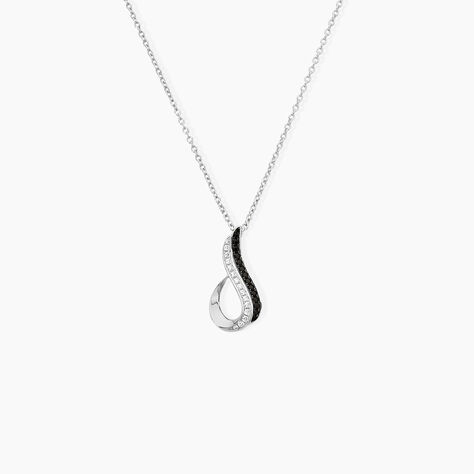 Collier Priscillia Argent Blanc Oxyde De Zirconium - Colliers avec pierres Femme | Marc Orian
