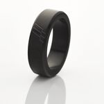 Bague Andrei Acier Noir - Bijoux fantaisie Homme | Marc Orian