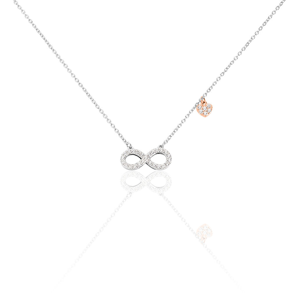 Collier Nella Argent Blanc Oxyde De Zirconium - Colliers avec pierres Femme | Marc Orian