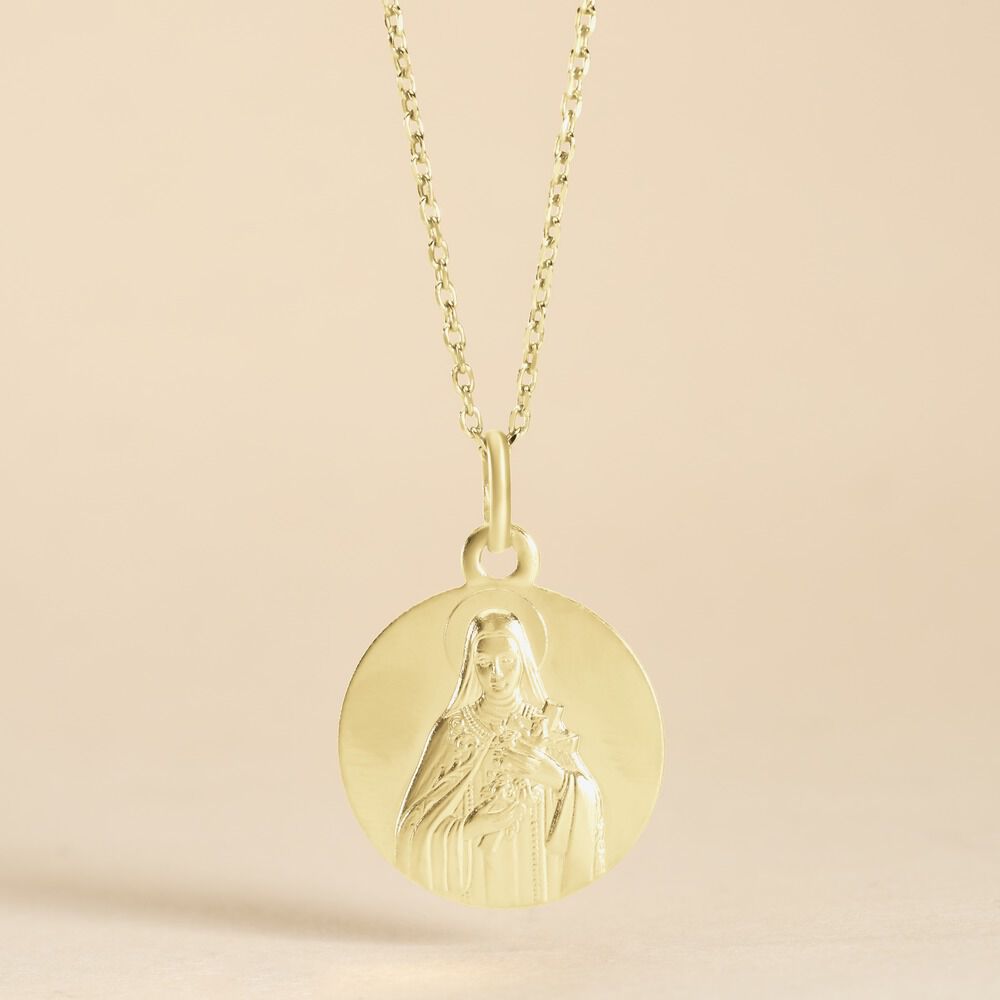 Medaille Or Jaune Vierge - Médailles et médaillons Famille | Marc Orian