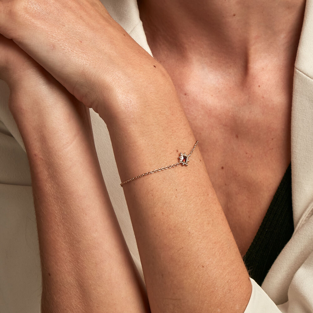 Bracelet Bobbie Plaqué Or Jaune Oxyde De Zirconium - Bracelets chaînes Femme | Marc Orian