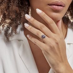 Bague Orchidee Or Blanc Saphir Diamant - Bagues Femme | Marc Orian