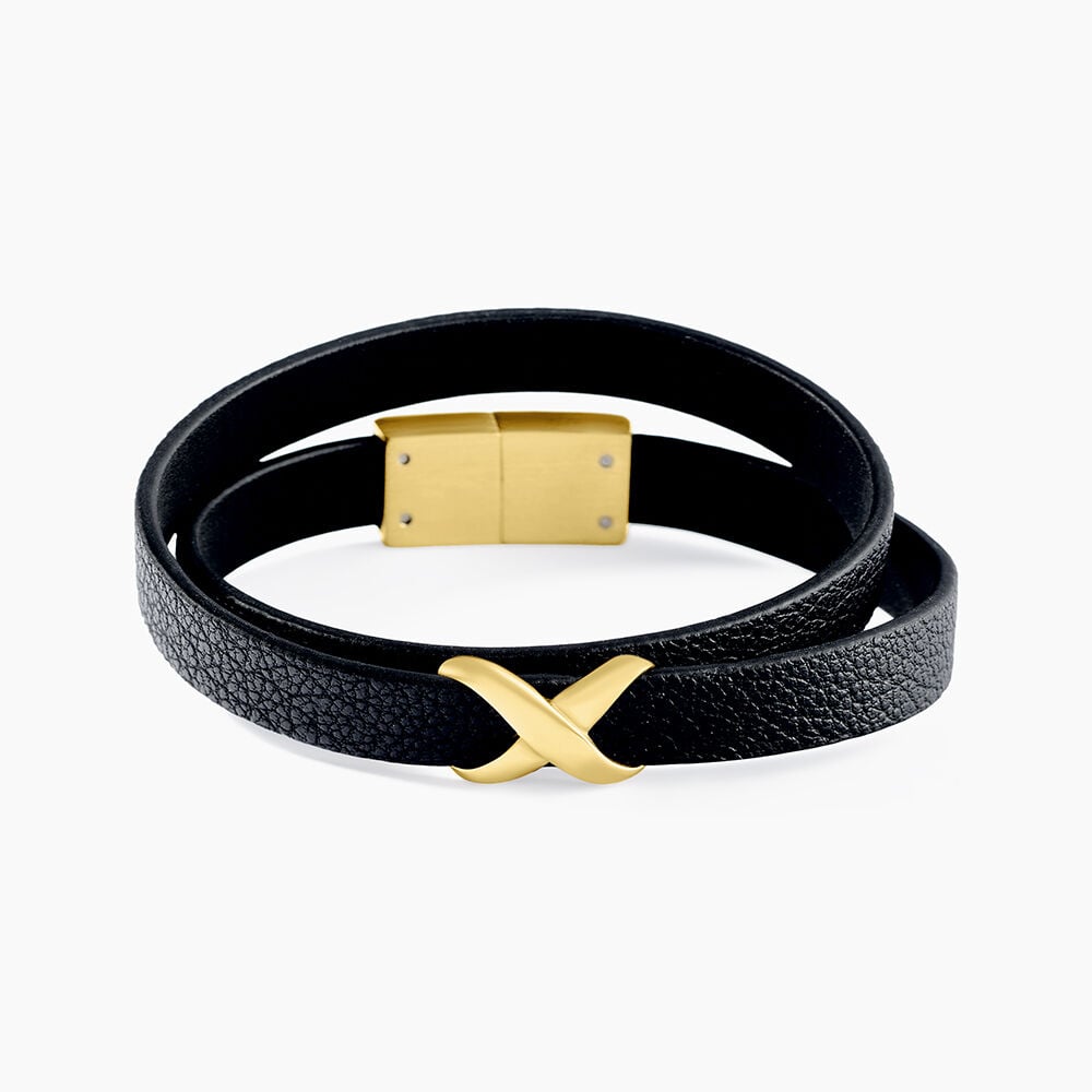 Bracelet Laetus Acier Jaune - Bracelets cuir Femme | Marc Orian
