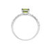 Bague Or Blanc Monroe Péridot Oxydes De Zirconium - Bagues avec pierre Femme | Marc Orian