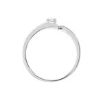 Bague Vrille Accompagnee Or Blanc Diamant - Parures de mariage Femme | Marc Orian