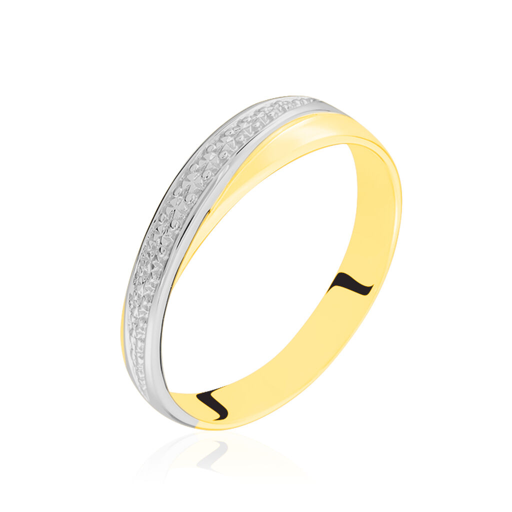 Alliance Maylisse Ruban Plat Or Bicolore - Alliances duo Unisex | Marc Orian