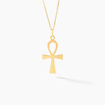 Pendentif Basilissa Croix De Vie Or Jaune - Pendentifs Famille | Marc Orian