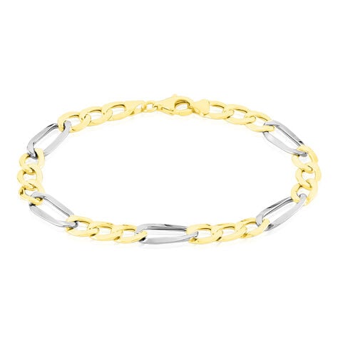 Bracelet Or Bicolore Maille Alternée - Bracelets mailles Homme | Marc Orian