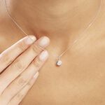 Collier Or Blanc Ruta Diamants - Colliers avec pierres Femme | Marc Orian